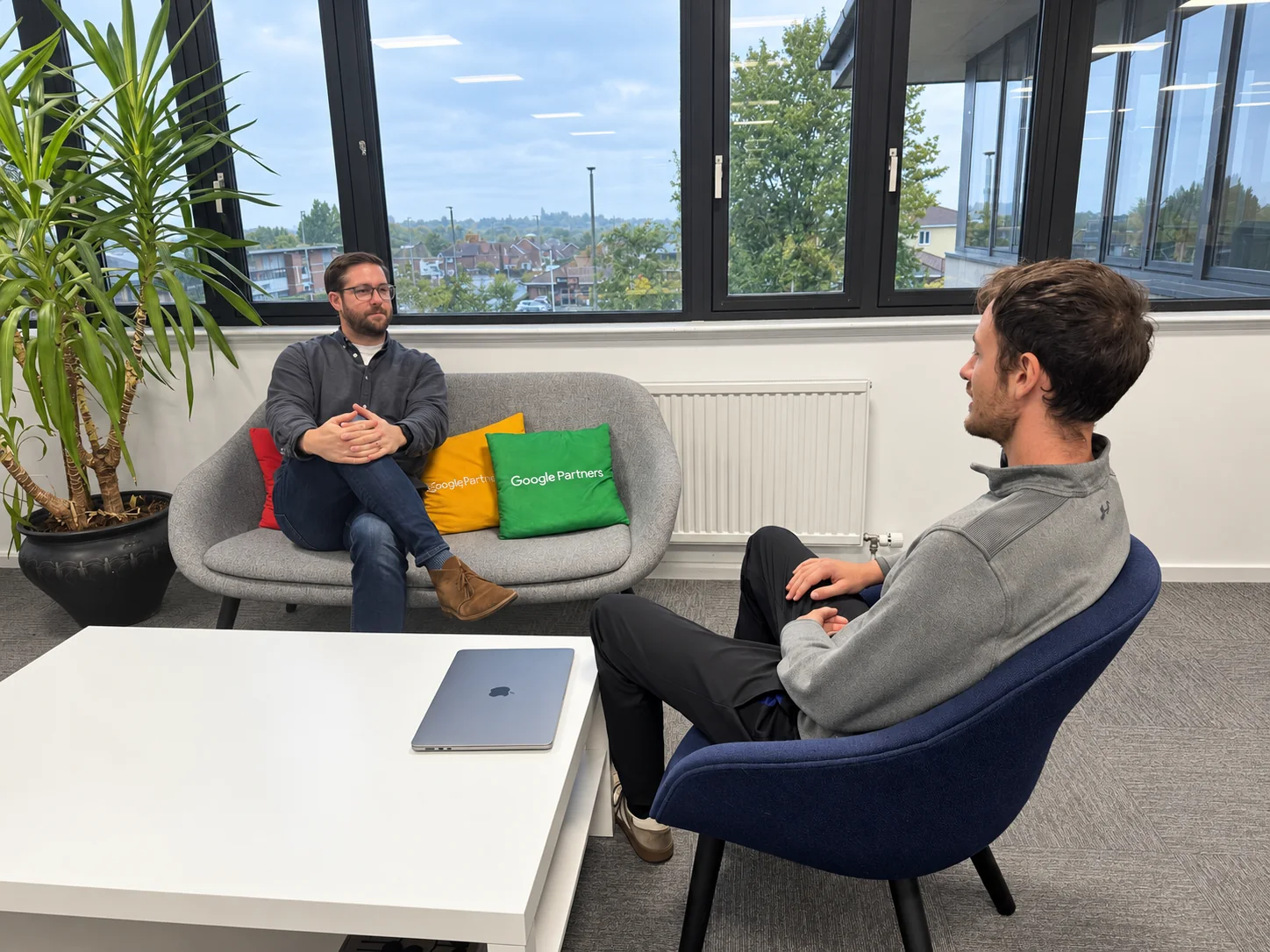 Brace's Google Partner team reviewing a Google Ads account